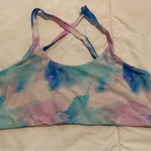 EUC Fused Hawaii Just Breathe Hookena bikini top